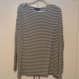 Hatch Long sleeved Tee Size 1 Olive/Oat Stripe